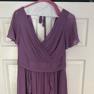 David's Bridal Wisteria Bridesmaid's Dress, Bridal size 14 long